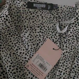 Misguided Dalmatian petite dress